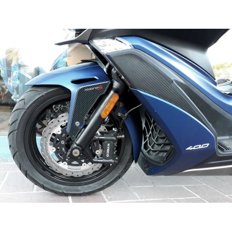 2 ADESIVI 3D PROTEZIONE PARAFANGO compatibili per kymco XCITING S 400 2018-2023