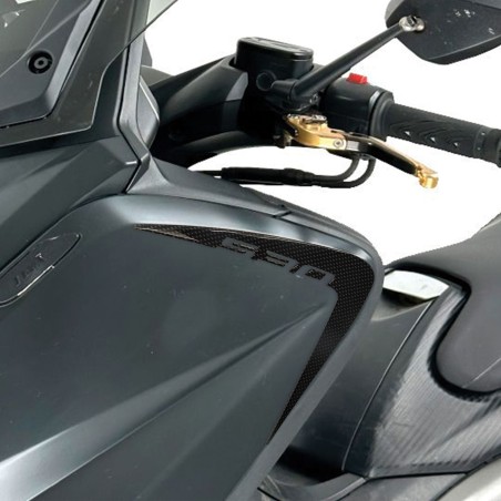 2 ADESIVI-STICKERS gel 3D PARASPIGOLI T MAX 2012-2016 compatibili per YAMAHA TMAX 530