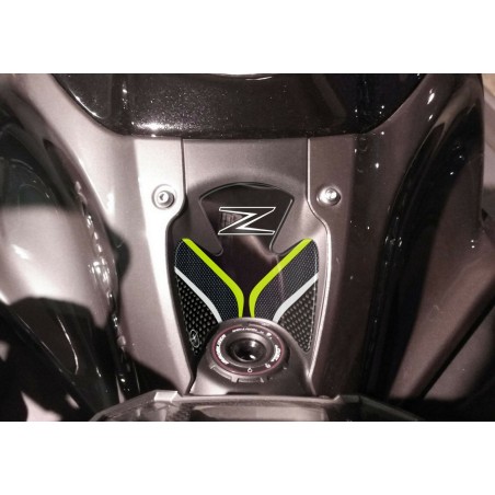 PROTEZIONE 3D zona chiave accensione in GEL compatibile per MOTO KAWASAKI Z900 verde