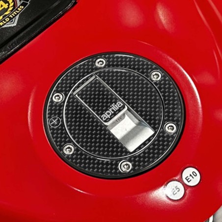 Adhesivo 3D de protección para tapa de depósito compatible con motocicletas Aprilia