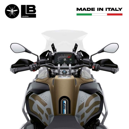 PARASERBATOIO ADESIVI-STICKERS in RESINA 3D GEL compatibile per MOTO BMW GS