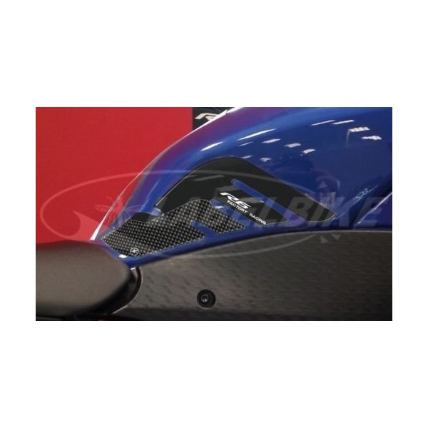 PROTEZIONI LATERALI SERBATOIO Sticker 3D compatibili MOTO YAMAHA YZF R6 2017-2020