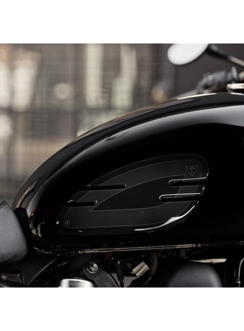 2 Adesivi 3D PROTEZIONE Laterale Serbatoio compatibili MOTO triumph BONNEVILLE
