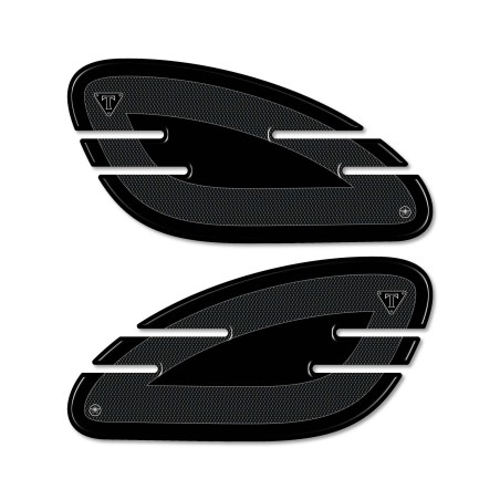2 Adesivi 3D PROTEZIONE Laterale Serbatoio compatibili MOTO triumph BONNEVILLE