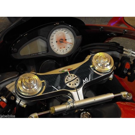 ADESIVO GEL 3D PROTEZIONE PIASTRA STERZO compatibile per MV AGUSTA F4 1999-2009