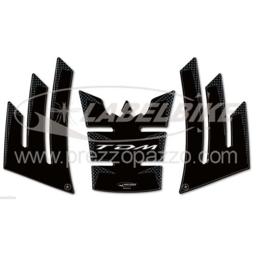 KIT de 3 ADHESIVOS 3D DE GEL RESINA compatibles para motos YAMAHA TDM 900