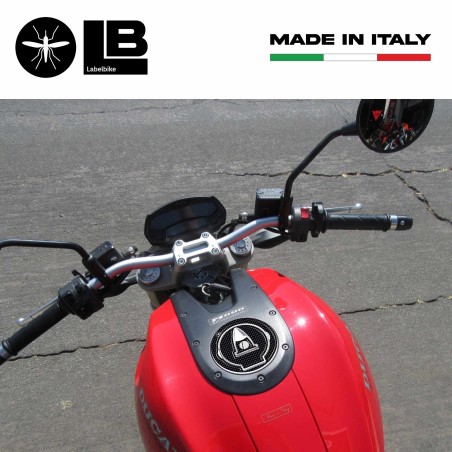 TAPPO di PROTEZIONE ADESIVI CARBONIO 3D SERBATOIO TUNING per MOTO DUCATI MONSTER