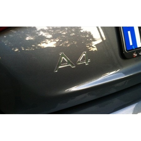 ADESIVO/STICKER in Resina gel 3D SCRITTA EMBLEMA A4 compatibile per AUTO AUDI
