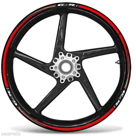 KIT STRISCE per CERCHI 17' compatibili MOTO SUZUKI GSR Adesivi stickers tuning