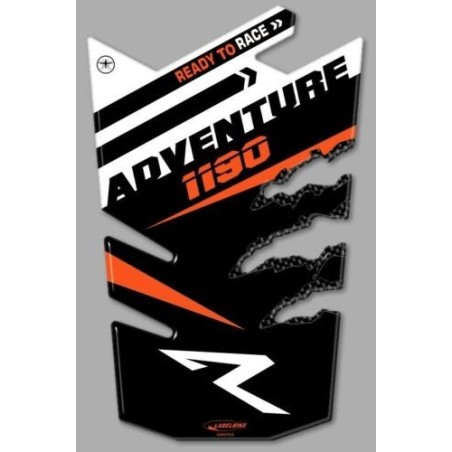 PARASERBATOIO ADESIVO RESINA GEL 3D compatibile per MOTO KTM 1190 ADVENTURE R