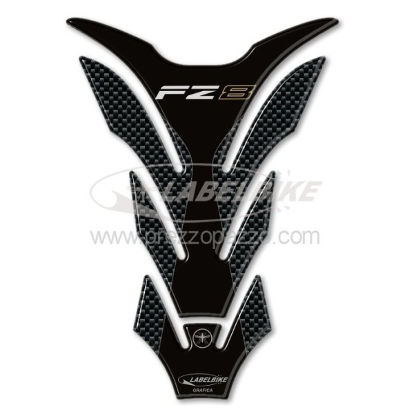 PARASERBATOIO ADESIVO SERBATOIO in RESINA GEL 3D compatibile per MOTO YAMAHA FZ8