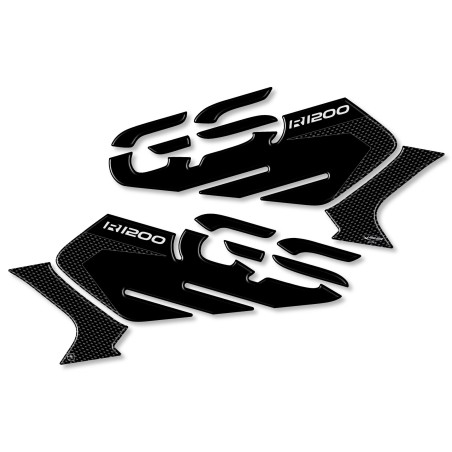 2 ADESIVI gel 3D PROTEZIONI LATERALI compatibili PER MOTO BMW GS R1200 dal 2017