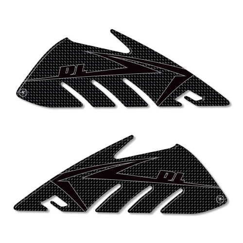 2 ADESIVI gel PROTEZIONI LATERALI SERBATOIO compatibili x MOTO SUZUKI V-STROM DL