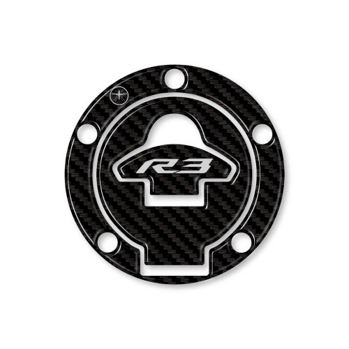 Adesivo 3D Protezione Tappo Serbatoio Moto compatibile Yamaha YZF R3 2015-2018