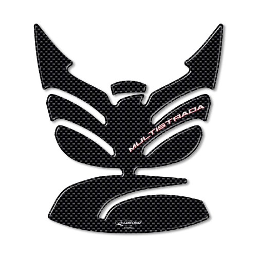 PARASERBATOIO in gel 3D CARBON LOOK compatibile per MOTO DUCATI MULTISTRADA 1260