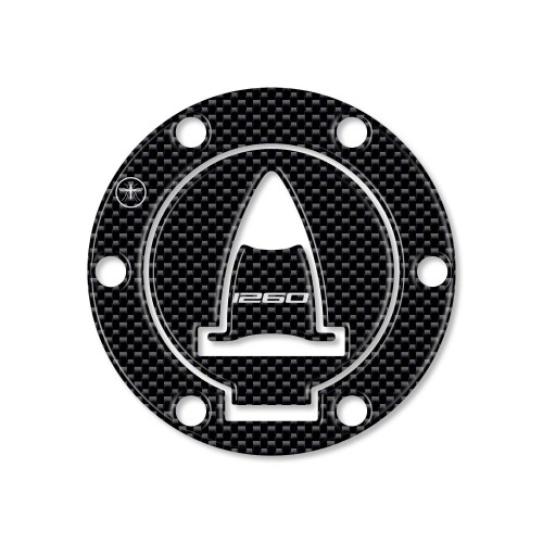 Tappo Serbatoio ADESIVI 3D CARBONIO PROTEZIONE per MOTO DUCATI MULTISTRADA 1260 Carbon