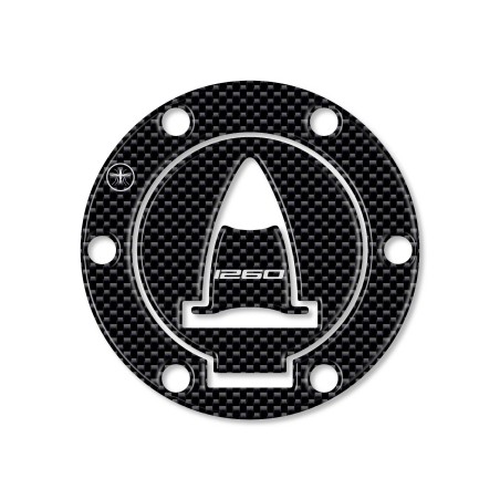 Tappo Serbatoio ADESIVI 3D CARBONIO PROTEZIONE per MOTO DUCATI MULTISTRADA 1260 Carbon