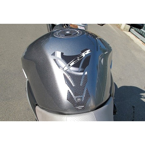 PARASERBATOIO ADESIVI STICKERS 3D CARBONIO COMPATIBILE per  MOTO SUZUKI GSR