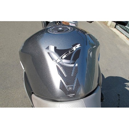 PARASERBATOIO ADESIVI STICKERS 3D CARBONIO COMPATIBILE per  MOTO SUZUKI GSR