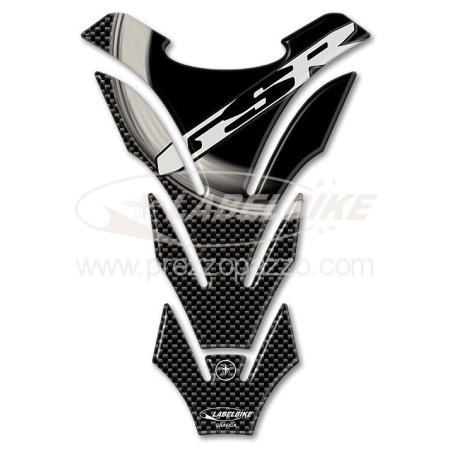 PARASERBATOIO ADESIVI STICKERS 3D CARBONIO COMPATIBILE per  MOTO SUZUKI GSR