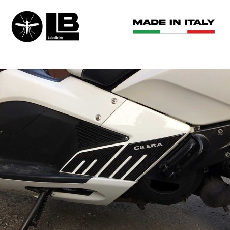 2 ADESIVI in RESINA GEL PROTEZIONI PIEDI PASSEGGERO compatibili per GILERA GP800