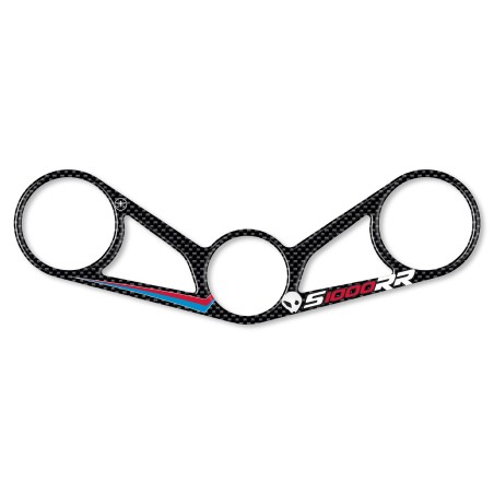 Adesivo in Resina 3D PIASTRA FORCELLA compatibile per MOTO BMW S1000RR 2009-2011