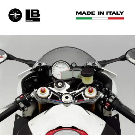 Adesivo in Resina 3D PIASTRA FORCELLA compatibile per MOTO BMW S1000RR 2009-2011