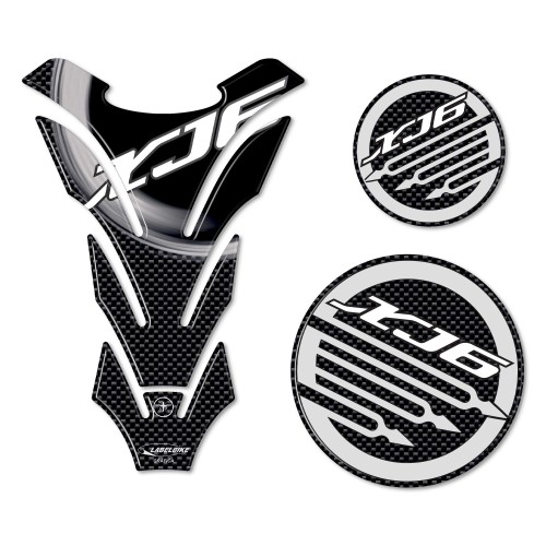 KIT ADESIVI STICKERS 3D GEL CARBONIO compatibile per MOTO YAMAHA XJ6 2008-2013