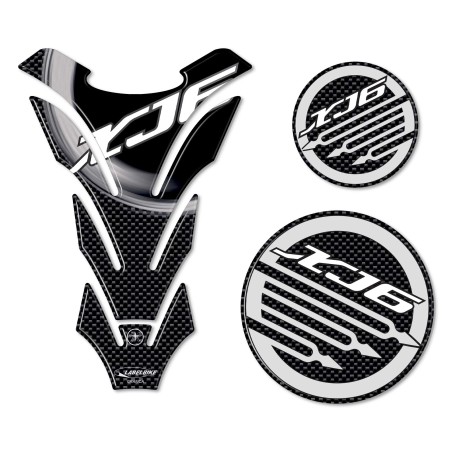 KIT ADESIVI STICKERS 3D GEL CARBONIO compatibile per MOTO YAMAHA XJ6 2008-2013
