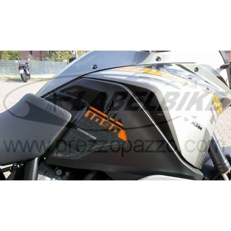 2 Aufkleber 3D SEITENSCHÜTZEN TANKSEITE kompatibel für KTM 1090 ADVENTURE MOTORRAD