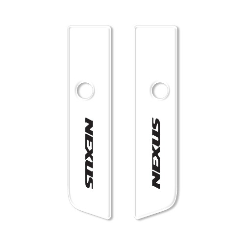 TAPPI SPECCHIETTI 2 ADESIVI RESINATI GEL 3D compatibili per scooter GILERA NEXUS