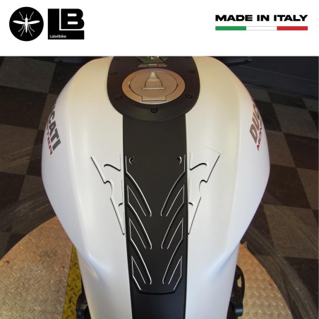 PARASERBATOIO TRASPARENTE ADATTO per MOTO DUCATI MONSTER 696 ADESIVI RESINATI 3D