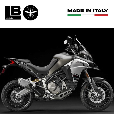 2 ADESIVI 3D per DEFLETTORI compatibili PER MOTO DUCATI MULTISTRADA 1200 ENDURO
