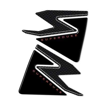 Adesivi 3D Protezioni Laterali Serbatoio compatibili con Ktm Superduke 990 1290