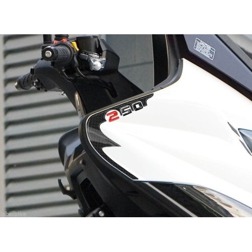 2 ADESIVI in GEL 3D PROTEZIONE SPIGOLI compatibili per scooter kymco XCITING 250
