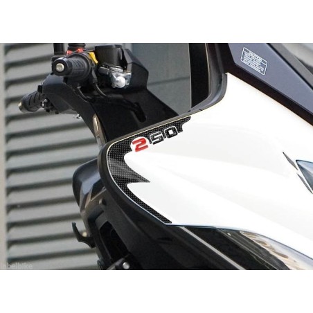 2 ADESIVI in GEL 3D PROTEZIONE SPIGOLI compatibili per scooter kymco XCITING 250