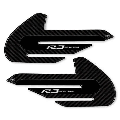 2 PROTEZIONI LATERALI SERBATOIO COMPATIBILI CON MOTO YAMAHA YZF R3 2015-2018