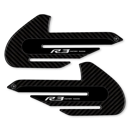 2 PROTEZIONI LATERALI SERBATOIO COMPATIBILI CON MOTO YAMAHA YZF R3 2015-2018