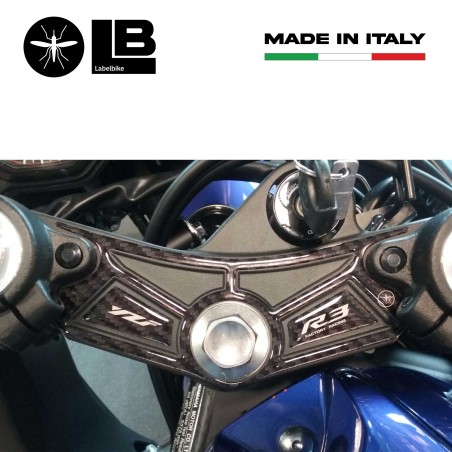 Adesivo 3D piastra forcella sterzo compatibile con YAMAHA YZF R3 2015-2019