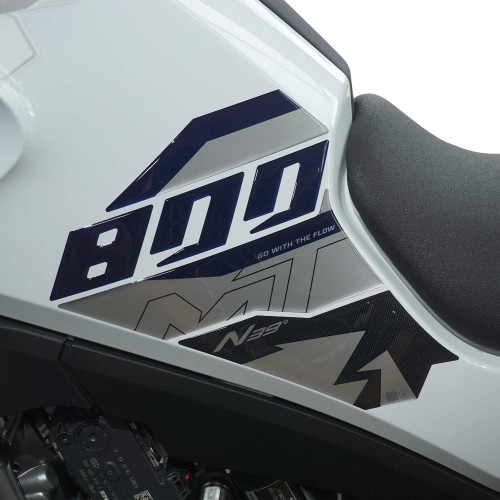 Protezioni Laterali serbatoio moto Adesivi Gel 3D compatibili con CFMOTO 800MT