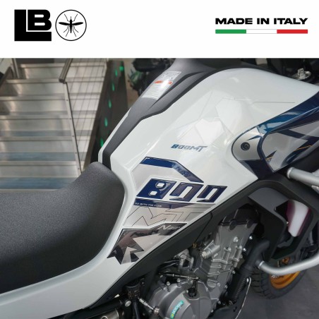 Protezioni Laterali serbatoio moto Adesivi Gel 3D compatibili con CFMOTO 800MT