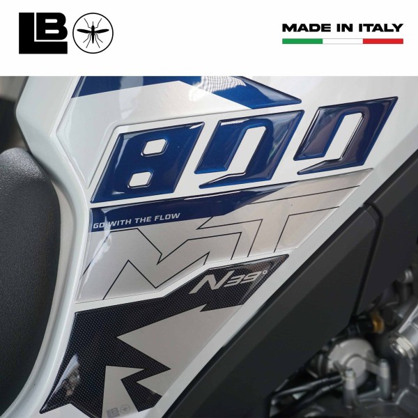 Protectores laterales de depósito de moto Pegatinas de gel 3D compatibles con CFMOTO 800MT