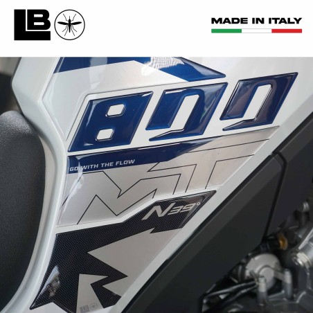 Protezioni Laterali serbatoio moto Adesivi Gel 3D compatibili con CFMOTO 800MT