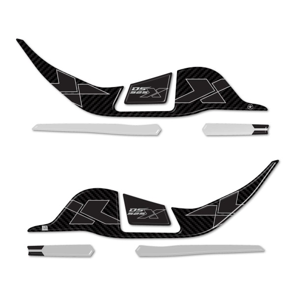 Protezioni Paramani Adesivi 3D moto compatibili con Voge Valico 525DSX 2024