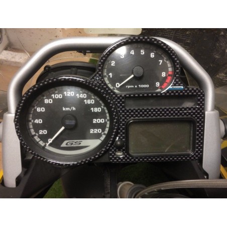 adesivo 3D CARBON LOOK per cruscotto compatibile per MOTO BMW R1200 S e R1200 ST
