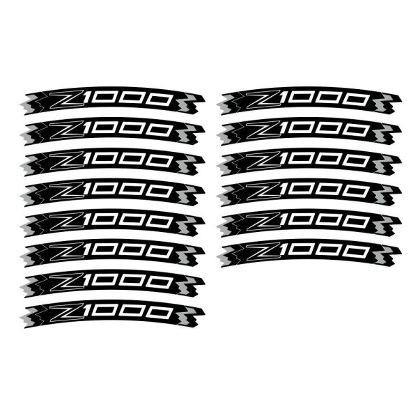 KIT STRISCE ADESIVE VERDI compatibili per CERCHI 17 MOTO KAWASAKI Z1000 TUNING