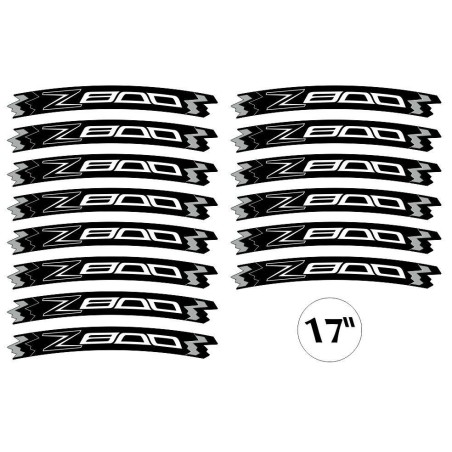 KIT ADHESIVO compatible para 17 LLANTAS MOTO KAWASAKI Z800- FLUO AMARILLO
