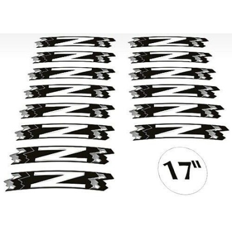 ADHESIVE STRIP KIT compatible for 17 RIMS NAKED MOTORCYCLE KAWASAKI Z FLUORESCENT YELLOW