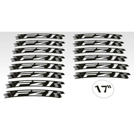 KIT STRISCE ADESIVE compatibili per CERCHI 17 MOTO NAKED YAMAHA FZ1 GIALLO FLUO