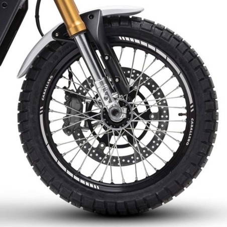 Strisce Adesive per cerchi ruote moto compatibili con Fantic Caballero 700